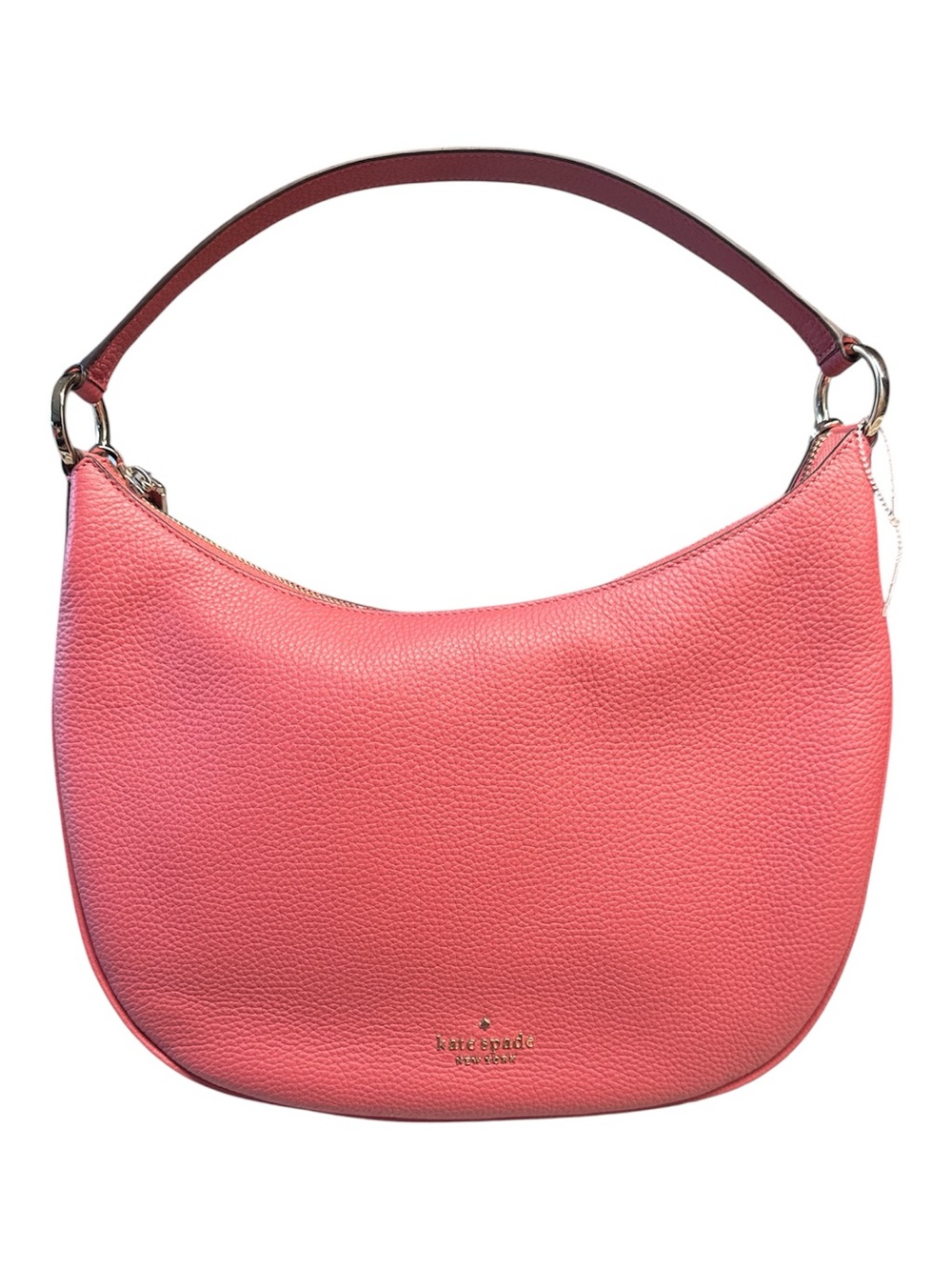 NWOT Kate Spade NY Coral Pink Weston Pebbled Leather Shoulder/ Crossbody Bag - Picture 1 of 8